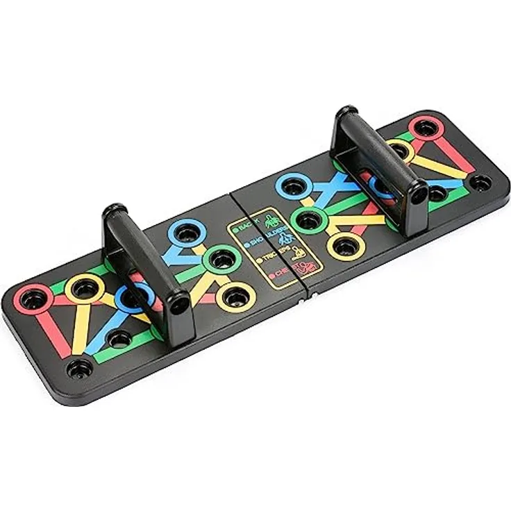 Gymtek Faltbares Liegestütz-Brett - Fitness-Board für Ganzkörper-Training & Effektive Liegestützen - Push Up Board – Multifunktional – Muskeltraining - Handgriff
