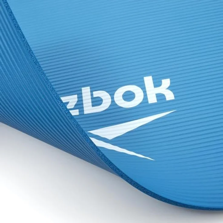 Reebok Trainingsmatte 7mm, Performance-Yogamatte aus 100% NBR-Schaumstoff, blau, leicht und rutschfest – Bild 5