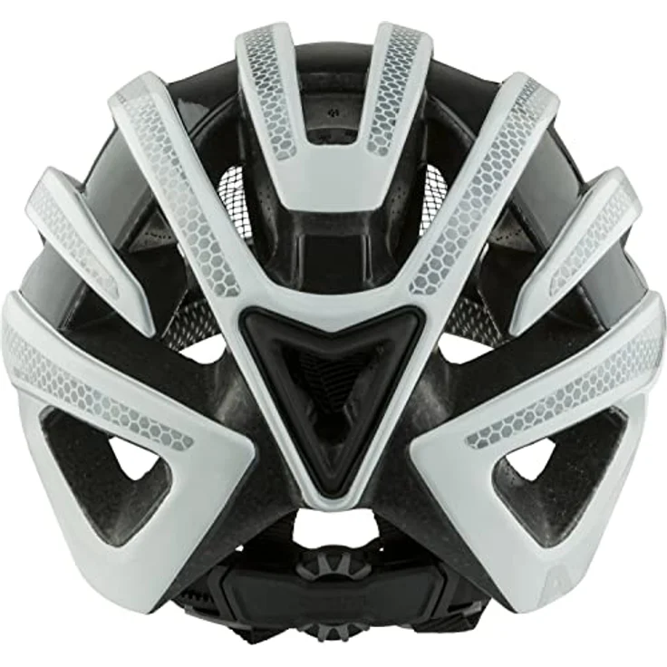 Alpina Ravel Reflective, Gravel-Helm mit reflektierender Oberfläche, höhenverstellbarem Run-System, weiß glanz – Bild 4