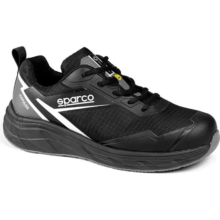 Sparco Sicherheits-Sportschuhe Impulse Chris, ESD S3 SRA FO HRO, schwarz/dunkelgrau, Größe 38