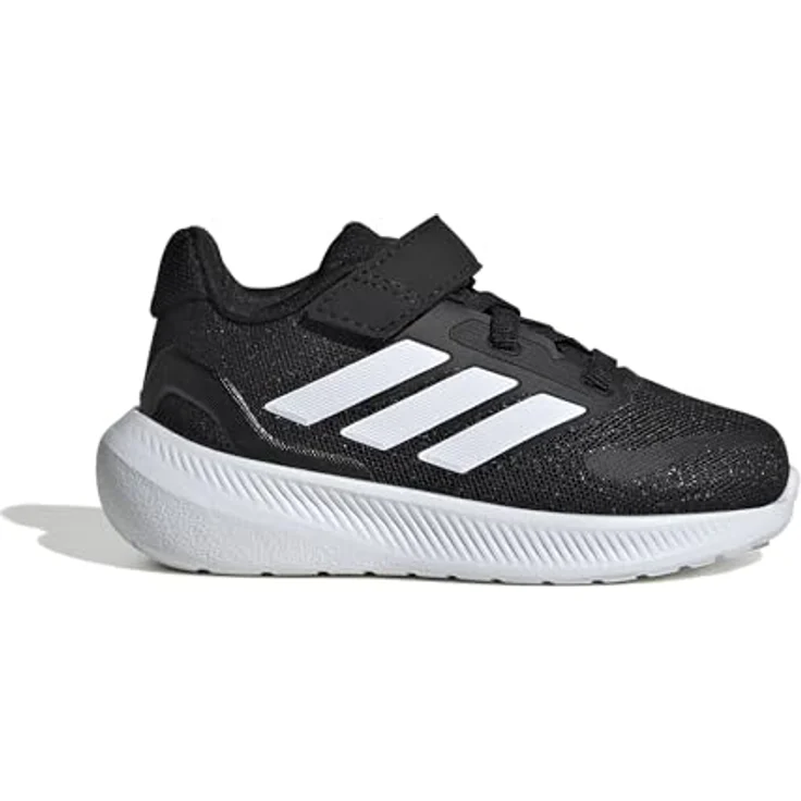 Adidas Jungen Runfalcon 5 Laufschuhe, atmungsaktives Mesh, CloudFoam-Zwischensohle, schwarz/weiß, Größe 35 – Bild 2