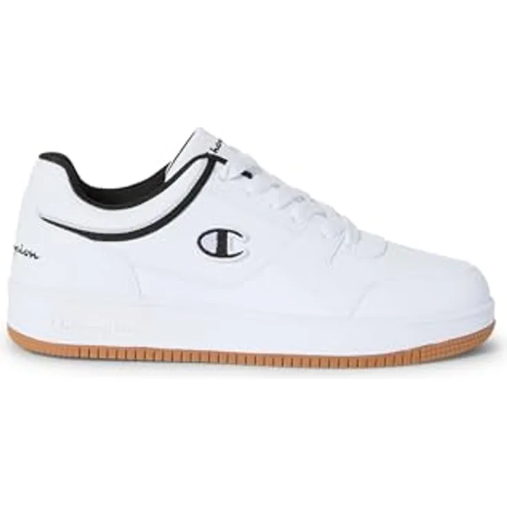 Champion RD 18 LOW Herren Sneaker, leichter Laufschuh mit klassischem Low-Cut-Design, weiß/schwarz