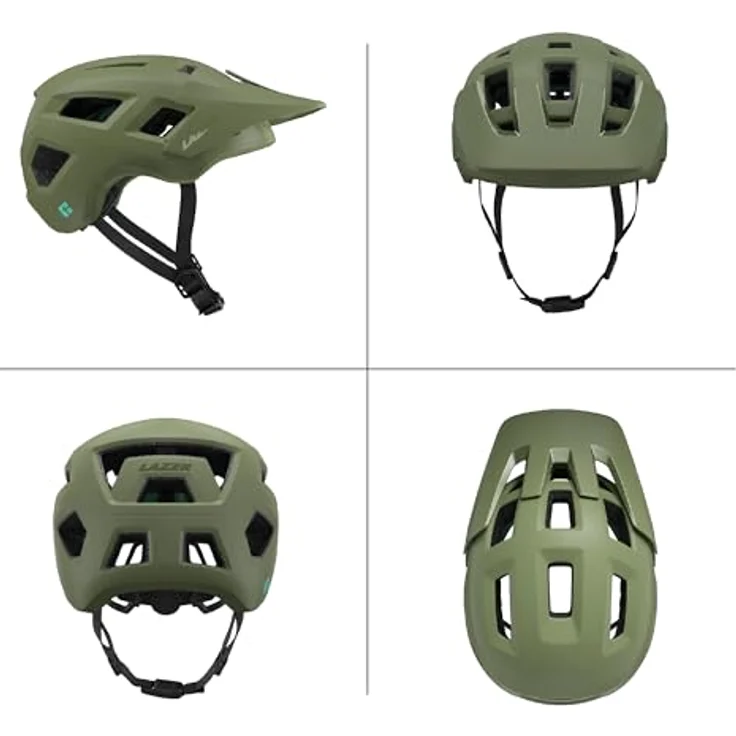 Lazer Coyote KinetiCore, MTB-Helm mit optimaler Belüftung und Komfort, Matte Fern – Bild 2