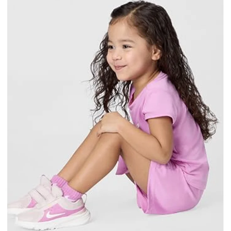 Nike Star Runner 5 PS Laufsportschuhe Kinder, federnde Dämpfung, atmungsaktives Mesh-Obermaterial, graufarbene Akzente – Bild 2