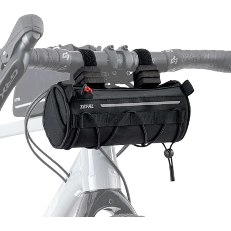 ZEFAL Z Adventure F1, Lenkertasche Fahrrad 1.2 L mit Anti-Rotationssystem, anpassbar an Lenkerbreite, Schwarz – Bild 1