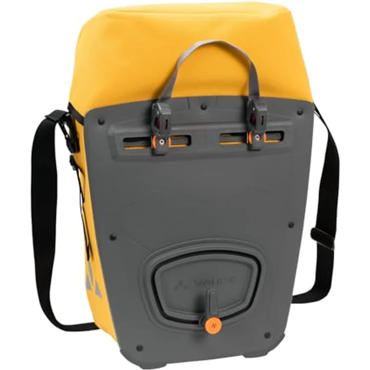 Vaude Velotasche (26 l), Gepäckträgertasche mit Deckelverschluss, wasserdicht und QMR 2.0-System, schwarz – Bild 2