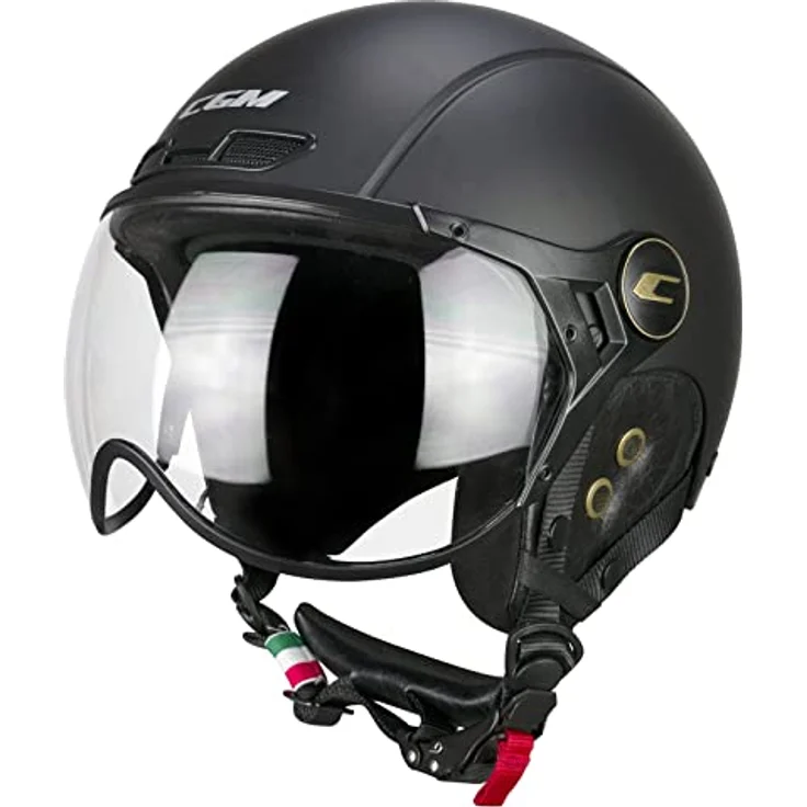 CGM EBI Skihelm, Unisex, Erwachsene, Mattschwarz, L (59 cm), doppelte Zertifizierung CE EN1078 & CE EN1077, herausnehmbare Innenausstattung, Air-Stream-System, mikrometrische Schnalle – Bild 2