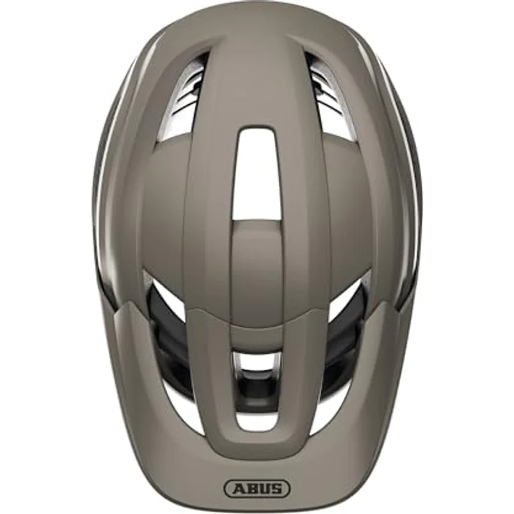ABUS MTB-Helm CliffHanger, Fahrradhelm für anspruchsvolle Trails mit großen Lüftungsöffnungen, TriVider Riemensystem, grau, Größe L – Bild 5