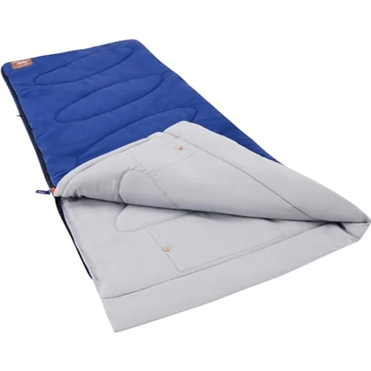 Coleman Lotus L Schlafsack, Deken Schlafsack für 1 Person, Blau – Bild 1