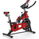 Dskeuzeew Heimtrainer Fahrrad, Fitness Fahrrad für Zuhause Fitness Bikes Indoor Kardio Training Indoor Bike, Ipad Halter Sitz Widerstand Einstellbar, Belastbarkeit 120 kg Fitnessbike Zuhause