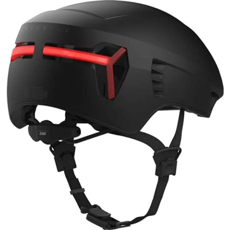 CRNK Genetic Alpha Fahrradhelm, Rennradhelm in Schwarz mit integrierter LED-Beleuchtung und Smart Air EVAC-System, Größe L – Bild 6