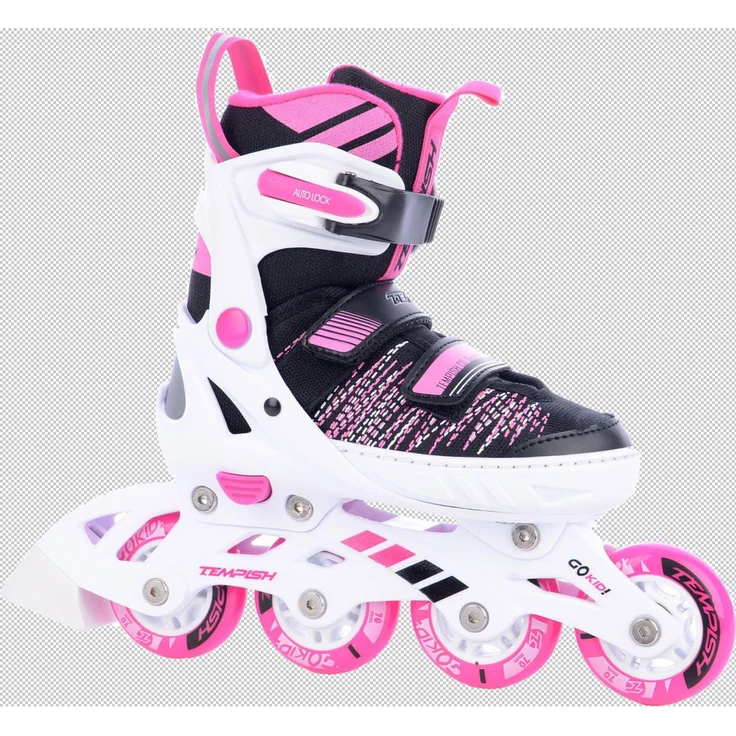 Tempish Gokid, Inline Skates (Größe 40) mit verstellbarer Schuhgröße, ABEC 5 Lagern und 72 mm Rollen für Komfort und Leistung