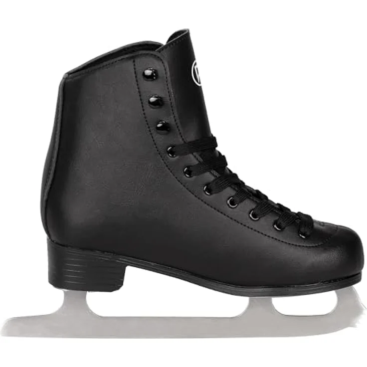 Playlife Classic Black, Schlittschuhe (Größe 38) aus veganem Kunstleder mit anatomischer Polsterung und 303er Edelstahlkufe – Bild 8
