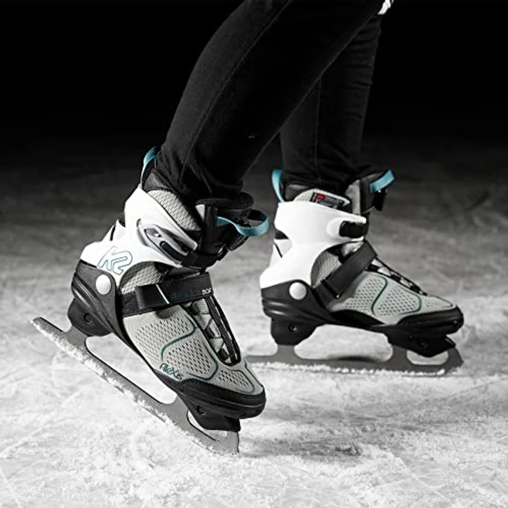K2 Skates Damen Schlittschuhe ALEXIS ICE BOA FB, gray - blue, Softboot-Technologie, Boa Fit System, rostfreie Kufen – Bild 5