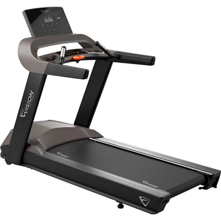 Vision Fitness Laufband T600, leistungsstarkes Laufband mit UltraZone Dämpfungssystem und 9 Trainingsprogrammen, schwarz