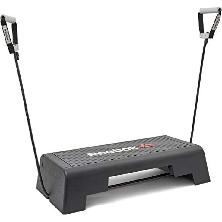 Reebok Mini-Stepper Mini Step, kompakter Aerobic-Stepper mit rutschfester Oberfläche, Schwarz – Bild 5