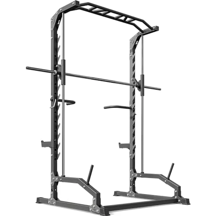 Marbo Sport Smith-Maschine MS-U105 2.0 mit Klimmzugstange und Dip-Griffen | Made in EU, Schwarz – Bild 1