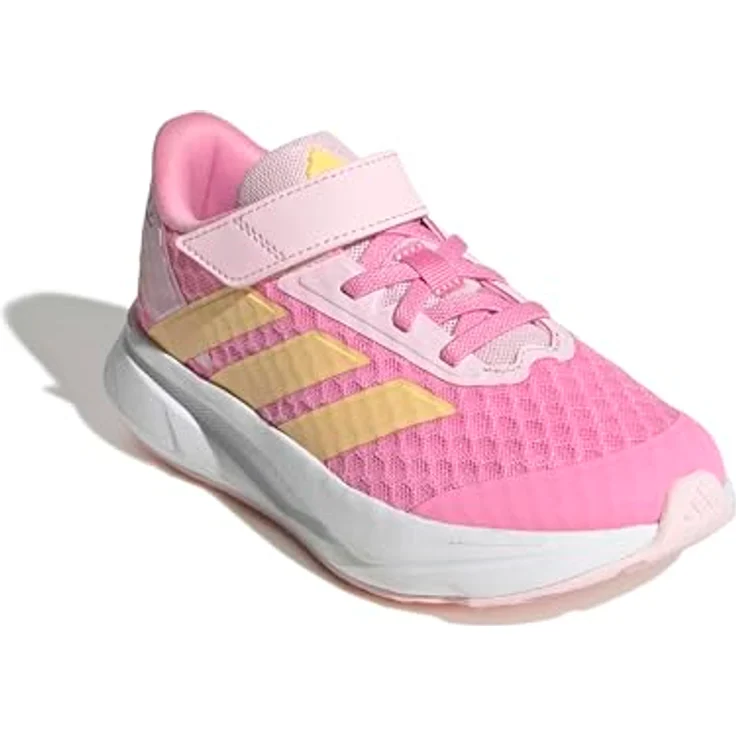 adidas Duramo SL2, Laufschuhe für Mädchen mit leichtem Mesh-Obermaterial und Klettverschluss, schwarz – Bild 3
