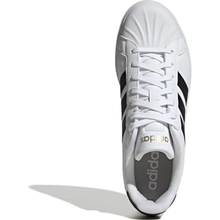 Adidas STREETTALK Damen Sneaker, weiß, Gr. 7, strapazierfähiges Synthetikleder, Gummi-Cupsohle – Bild 7