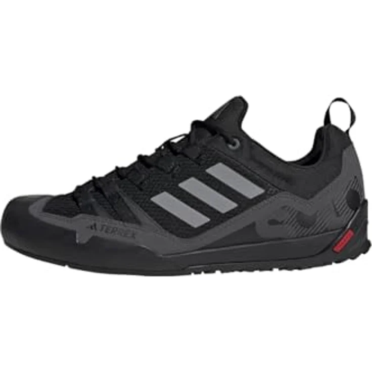 adidas Terrex Swift Solo 2, Herren Wanderschuhe, atmungsaktiv, griffige Laufsohle, Schwarz – Bild 1