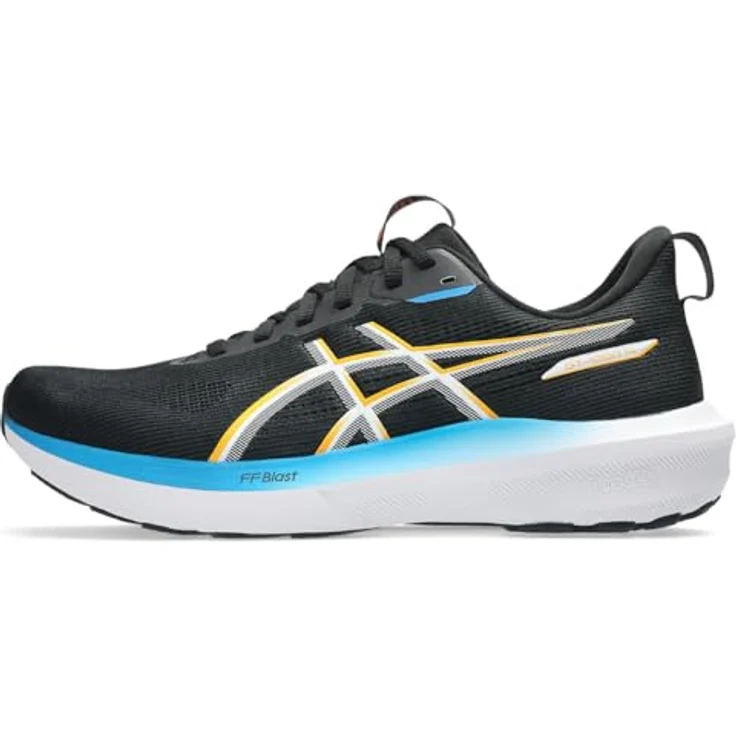 Asics 1011C077-004-M, Herren Laufschuhe mit stabilisierendem Mesh-Obermaterial, GEL®-Dämpfung und FF Blast™-Technologie, ideal für Überpronierer, schwarz – Bild 5