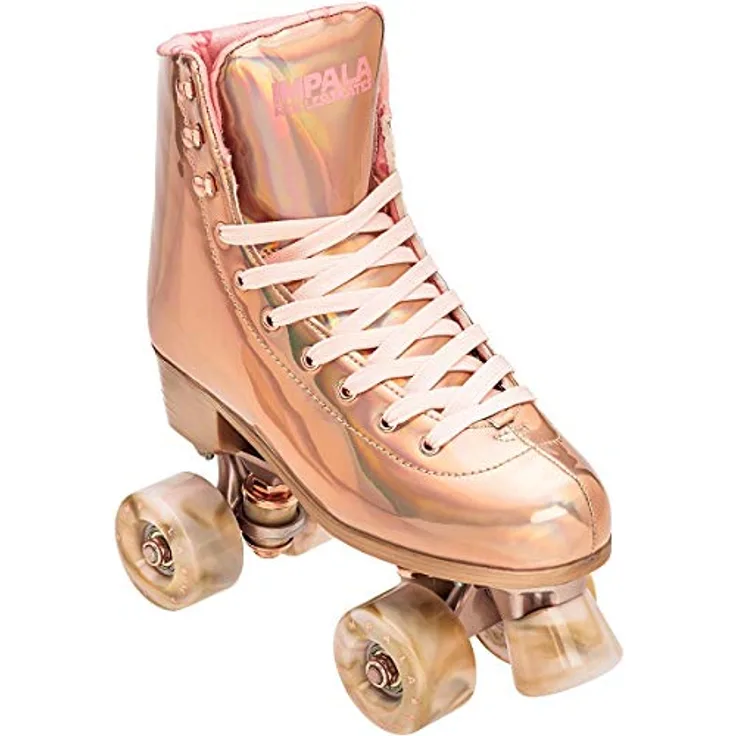 Impala Quad Skate, Damen Rollschuhe, rosa, Aluminiumlegierung, 58 mm Urethanräder, PETA-zugelassen