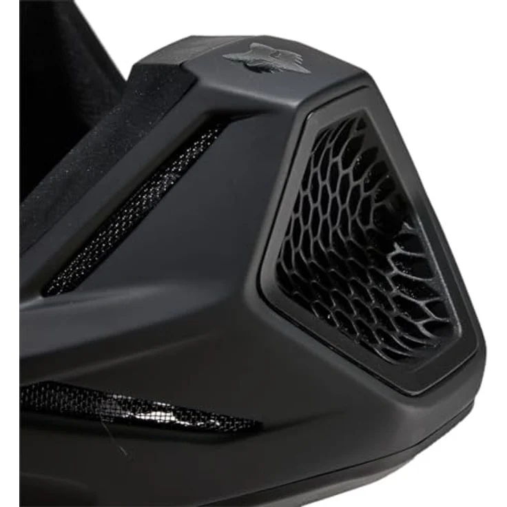Fox V3 Solid MIPS Motocross Helm, Schwarz Matt, Sicherheitstechnologie mit Glasfaserverbundschale und Trinksystem, Größe S (55/56) – Bild 8