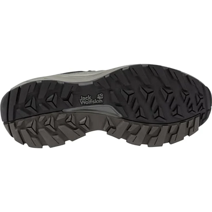 Jack Wolfskin Wild Hike Texapore Low, Herren Wanderschuh mit wasserdichter TEXAPORE Membran, Dämpfung und griffiger Gummiaußensohle, black/phantom, Größe 43 – Bild 8