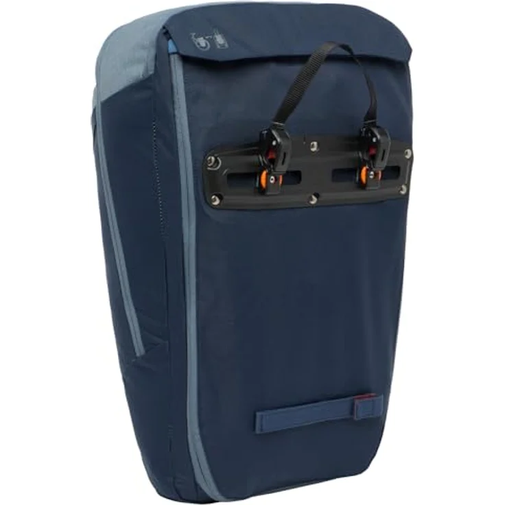 Vaude Velotasche, Gepäckträgertasche 20 l mit Rucksackfunktion und zahlreichen Fächern – Bild 2