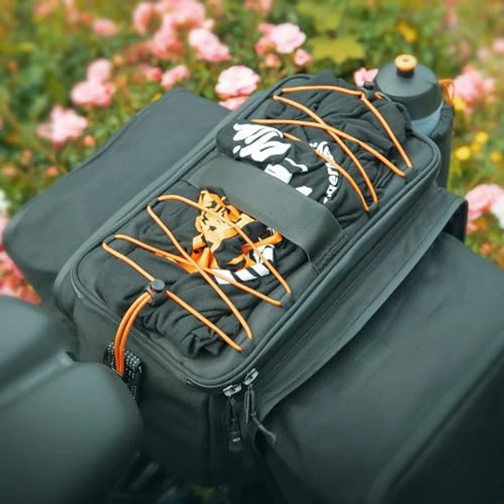 SKS Infinity Urban Trunkbag XL, 22 l Gepäckträgertasche, wasserabweisend mit ausklappbaren Seitentaschen, kompatibel mit MIK, AVS, KLICKfix und mehr – Bild 6