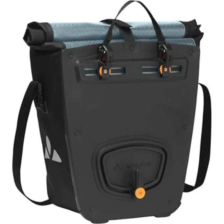 VAUDE Fahrradtasche Aqua Back Color Single (Rec), 24 L, wasserdicht, Grün/Blau, einfache Befestigung – Made in Germany – Bild 2