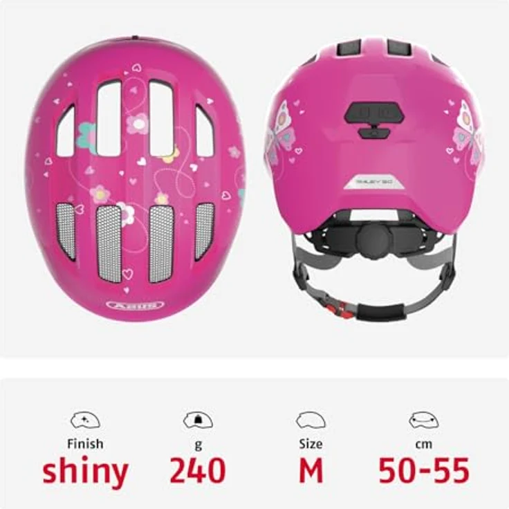ABUS Smiley 3. 0 | M | Pink Butterfly – Bild 4