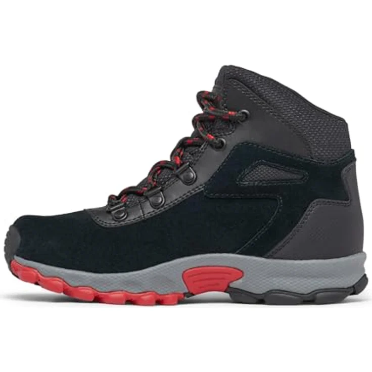 Columbia Youth Newton Ridge Amped, leichte Kinder-Wanderstiefel mit Omni-Shield und TECHLITE Dämpfung, Schwarz und Mountain Red – Bild 7