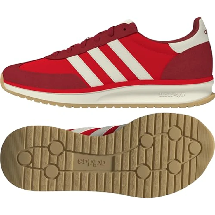 Adidas RUN 70S 2.0, Damen Laufschuhe mit Cloudfoam-Zwischensohle und sportlich-retro Design, rot – Bild 11