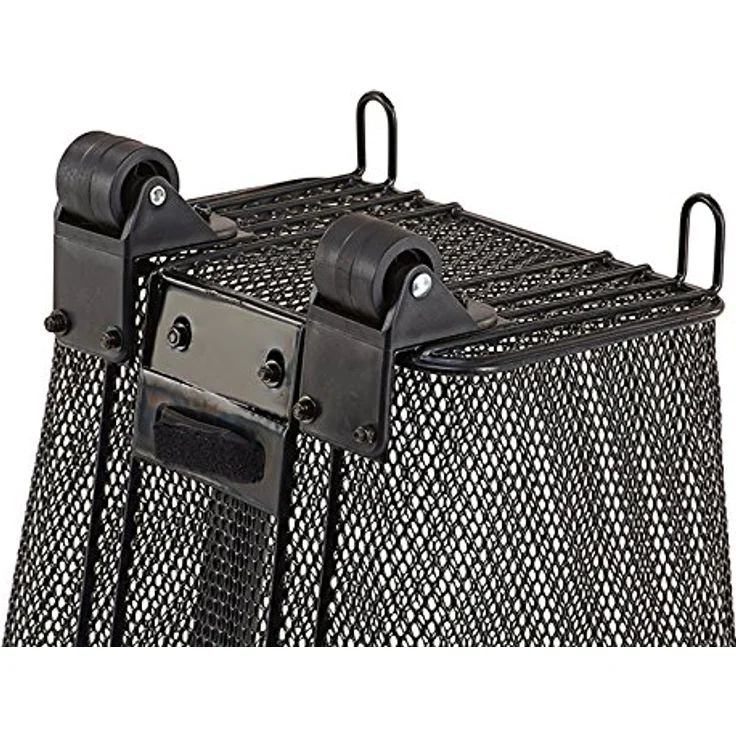 Prophete Fahrradkorb mit Rollen und ausfahrbarem Griff für Gepäckträgermontage, schwarz – Bild 5