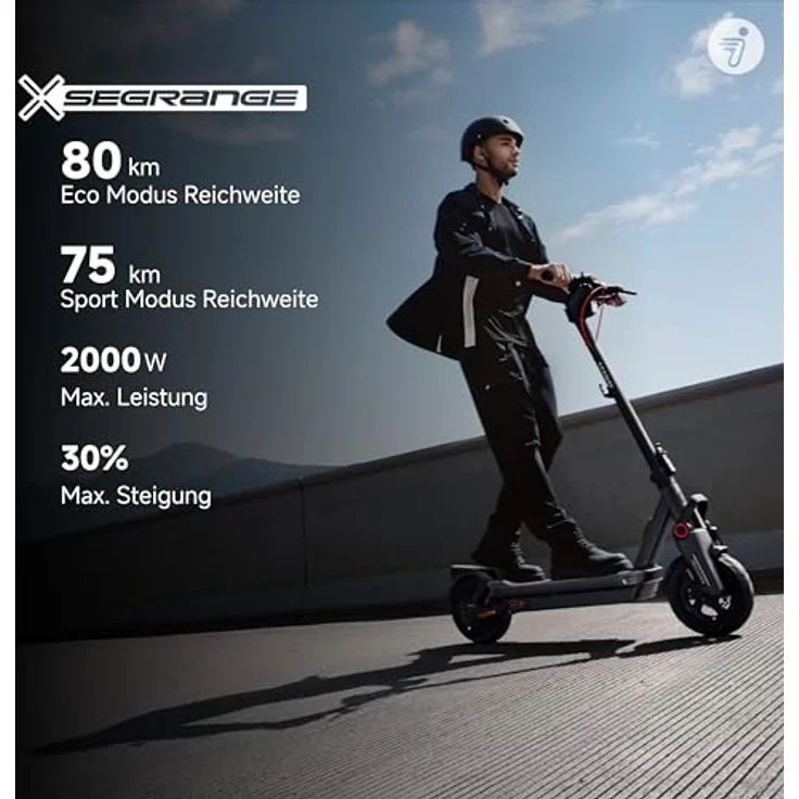 ninebot by Segway E-Scooter MAX G3 D, 700 W, 20 km/h, 11-Zoll Reifen, IPX6, Eco Modus Reichweite 80 km – Bild 4