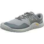 Merrell Trail Glove 7, Trailrunning-Schuhe mit Vibram EcoStep Laufsohle und FLEXconnect, grau, EU 43 1/2