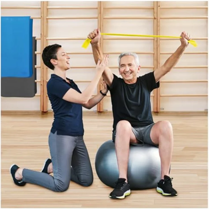 THERABAND Original Fitness Latex-Widerstandsbänder, Vorratsrolle 45,5 Meter, 100% Naturlatex, Gelb | Leicht, ideal für Rehabilitation und Ganzkörpertraining – Bild 2