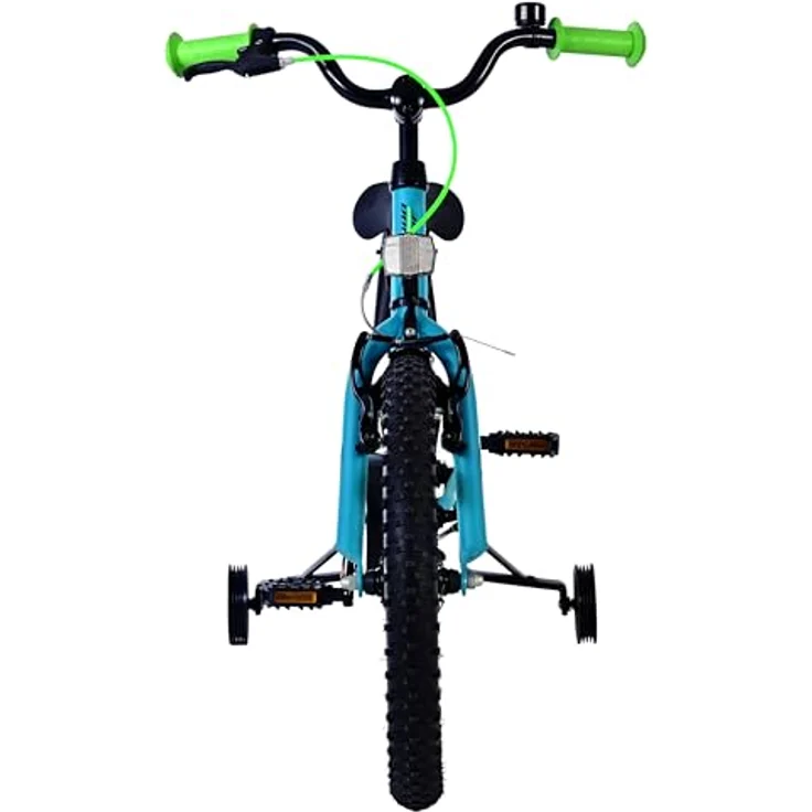 Volare Rocky 18 Zoll Kinderfahrrad für Jungen, Grün mit schwarz, geschlossener Kettenschutz, Handbremse und Rücktrittbremse – Bild 14