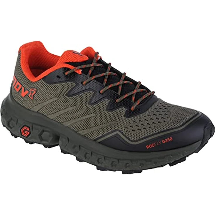 inov-8 RocFly G 350, Herren Wanderschuhe mit G-FLY-Dämpfung, G-GRIP-Sohle und atmungsaktivem Obermaterial, 42.5, Grün – Bild 2