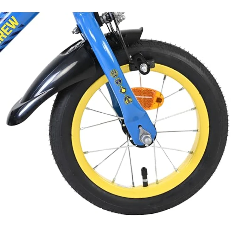 Volare Rubble Kinderfahrrad, 12 Zoll, 1 Gang, ohne Schaltung, mit Handbremsen und abnehmbaren Stützrädern – Bild 10