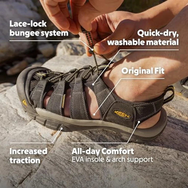 Keen Newport H2 Herren Geschlossene Zehe Wasserdicht Sandale, Marinegrau - Größe 9 UK / 43 EU / 10 US – Bild 4