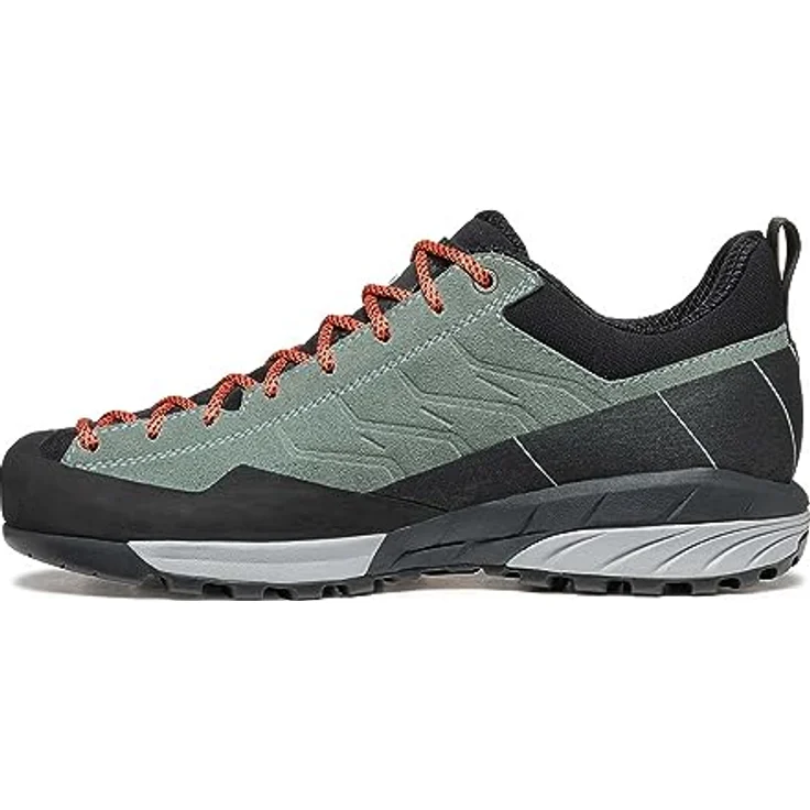 Scarpa Women's Mescalito, leichter Approachschuh aus wasserabweisendem Veloursleder, grau, 330 g, mit Vibram Litebase Sohle für optimale Traktion – Bild 4