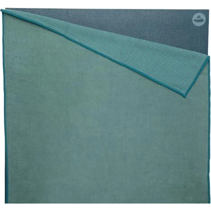 Bodhi GRIP2 Yoga Towel, Yoga-Handtuch mit Antirutsch-Noppen, rutschfestes Mikrofaser-Yogatuch, antibakteriell, ideal für Hot Yoga, Mineral Blue – Bild 1
