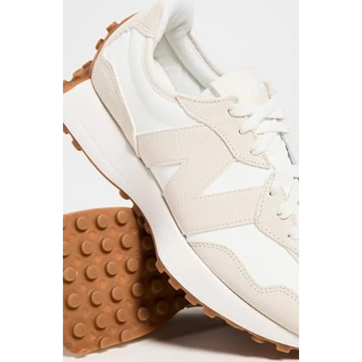 New Balance 327 Damen Sneaker, Beige, atmungsaktives Obermaterial aus Leder und Synthetik, EU 39 – Bild 4