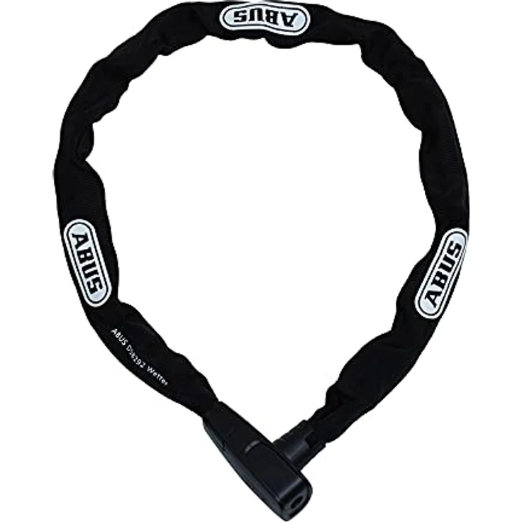 Abus CityChain 6800, Veloschloss (85 cm) aus gehärtetem Stahl mit Textilschlauch und Wendeschlüssel, Sicherheitslevel 5 – Bild 2