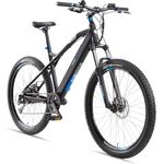 TELEFUNKEN E-Bike Mountainbike Elektrofahrrad Alu, 9 Gang Shimano Kettenschaltung - Pedelec MTB 27,5 Zoll, Hinterradmotor 250W, Scheibenbremsen, Anthrazit Blau