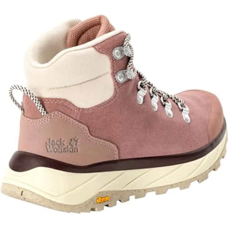 Jack Wolfskin TERRAVENTURE URBAN MID W, Mittelhohe Wanderschuhe aus wasserabweisendem Veloursleder mit VIBRAM-Außensohle, schwarz – Bild 3