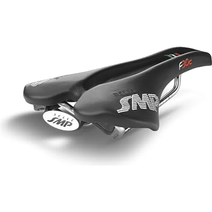 SMP F30 Unisex Fahrradsattel, schwarz, optimale Performance, hochwertiges Material, One Size
