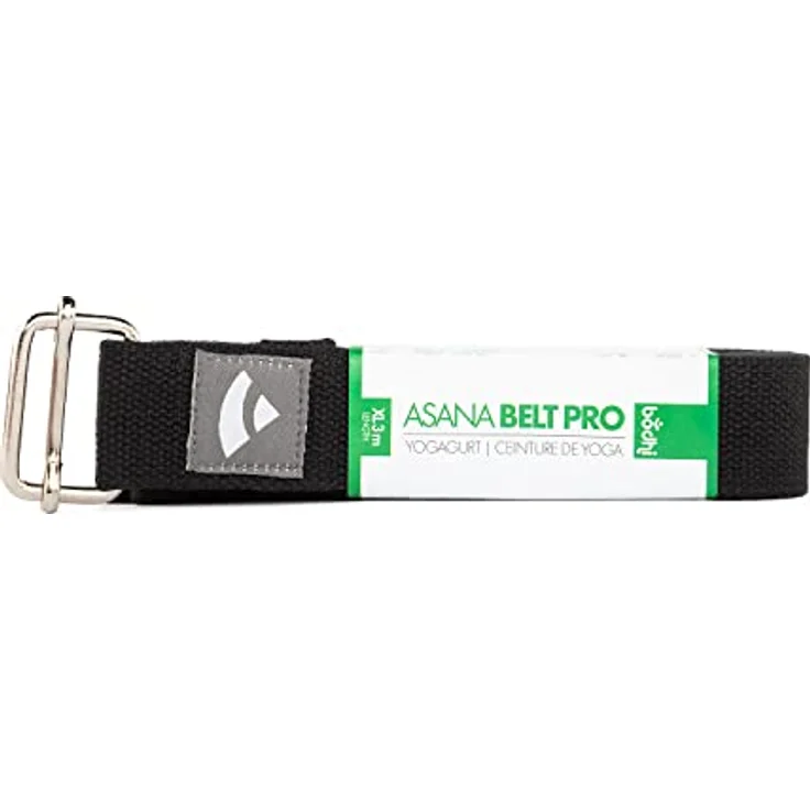 ASANA BELT PRO Yogagurt mit Metall-Verschluss, Schiebe-Schnalle eckig, langer Gurt aus Baumwolle, Yoga Hilfsmittel, 3 m x 38 mm, Yogazubehör - Preisvergleich – Bild 2